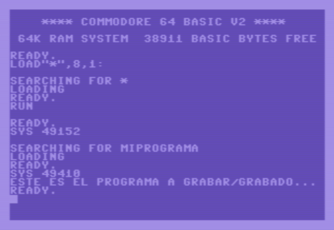 Ejecución tras carga ens