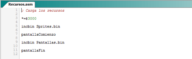Asteroids - Fichero recursos