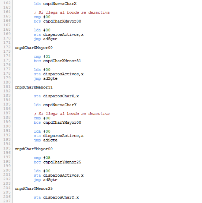 Asteroids - Límites disparos