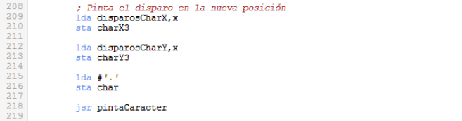 Asteroids - Pintar carácter