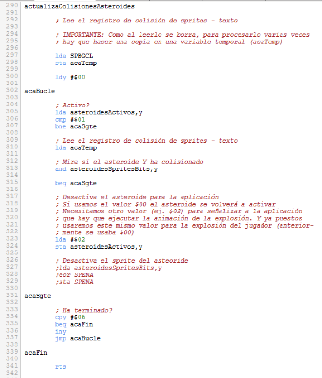 Asteroids - Colisiones asteroides con valor 02