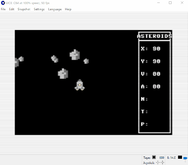 Asteroids - Explosión enganchada