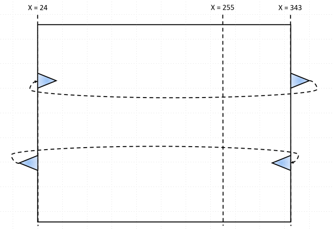 Asteroids - Límites X
