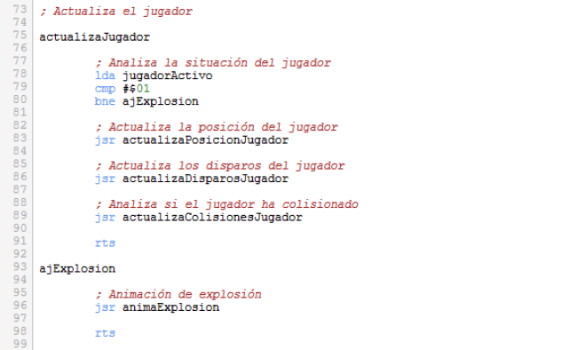 Asteroids - Nueva actualización jugador