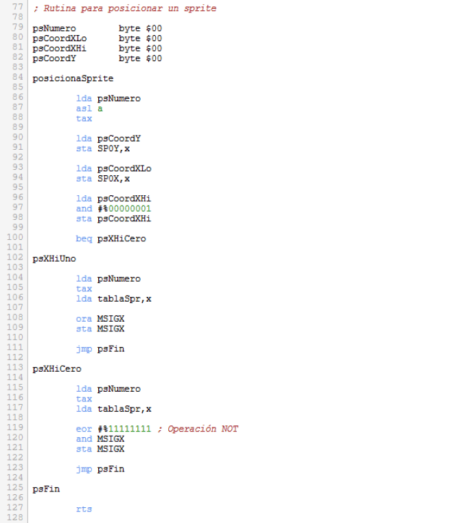 Asteroids - Posicionar sprite 2