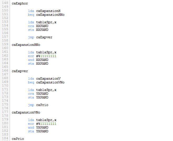 Asteroids - Rutina configuración avanzada mejorada