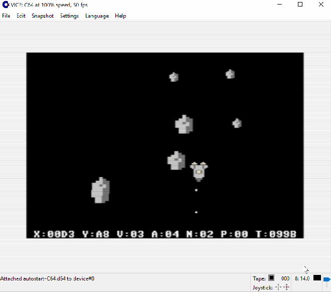Asteroids - Sprites por la derecha